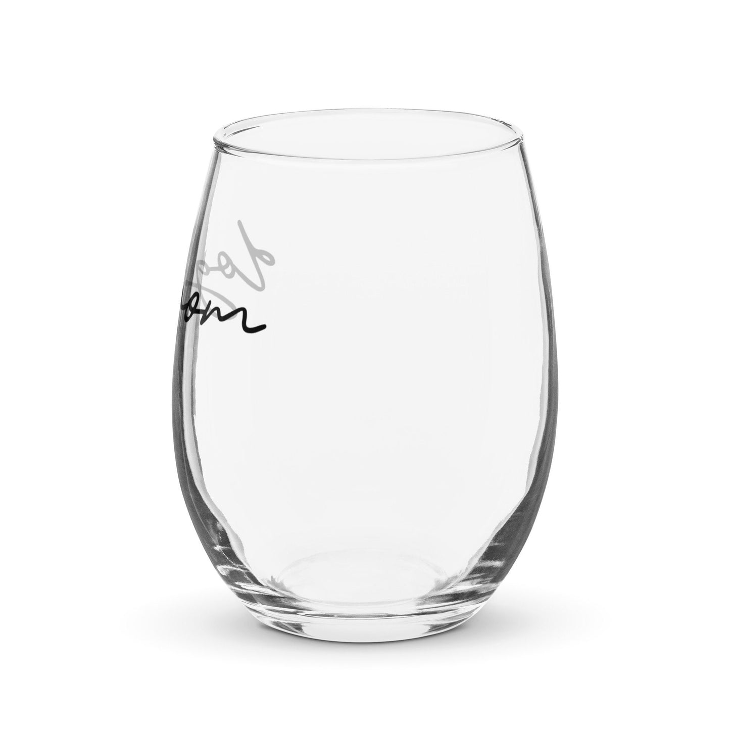 Dog Mom Stemless Wine Glass