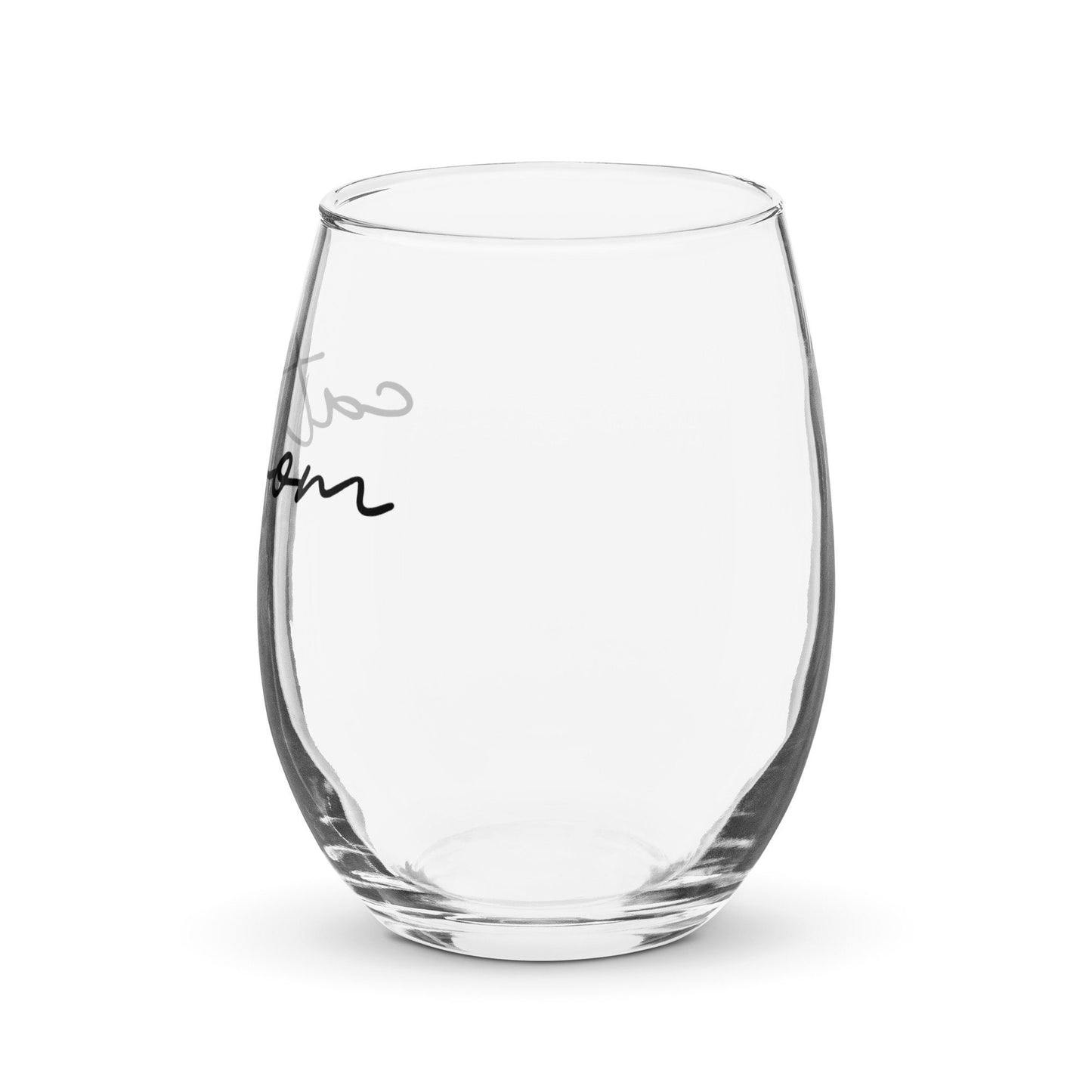 Cat Mom Stemless Wine Glass