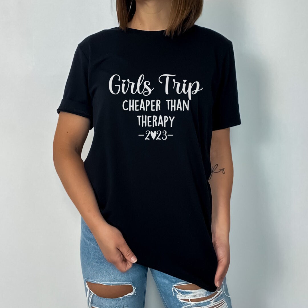 Girls Trip Cheaper Than Therapy 2023 Women's Relaxed T-Shirt