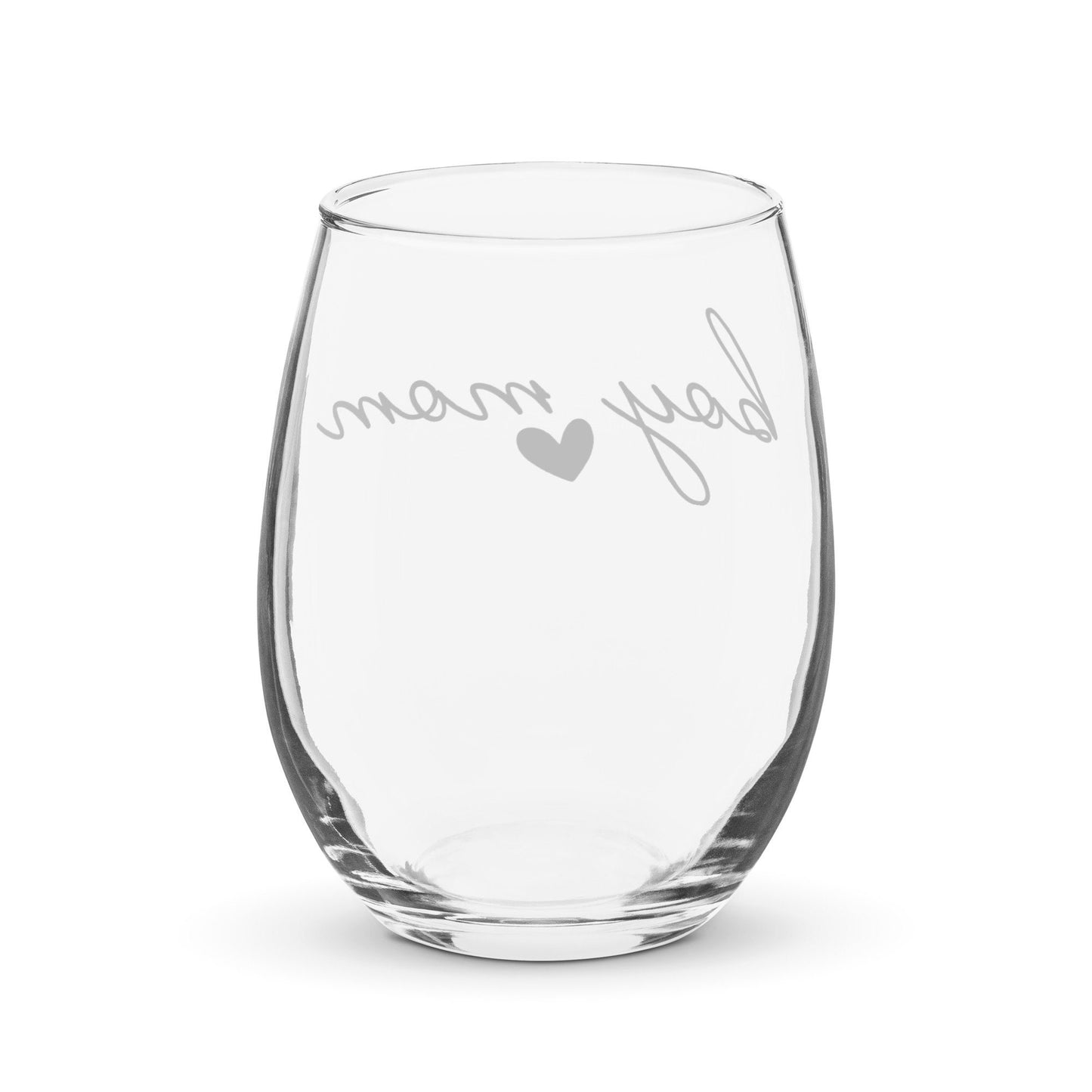 Boy Mom Stemless Wine Glass