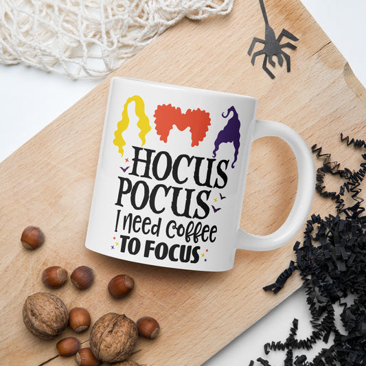 Hocus Pocus I Need Coffee To Focus Mug