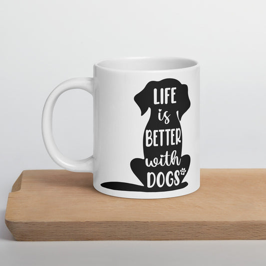 Paws & Reflect: Life is Better with Dogs Coffee Mug