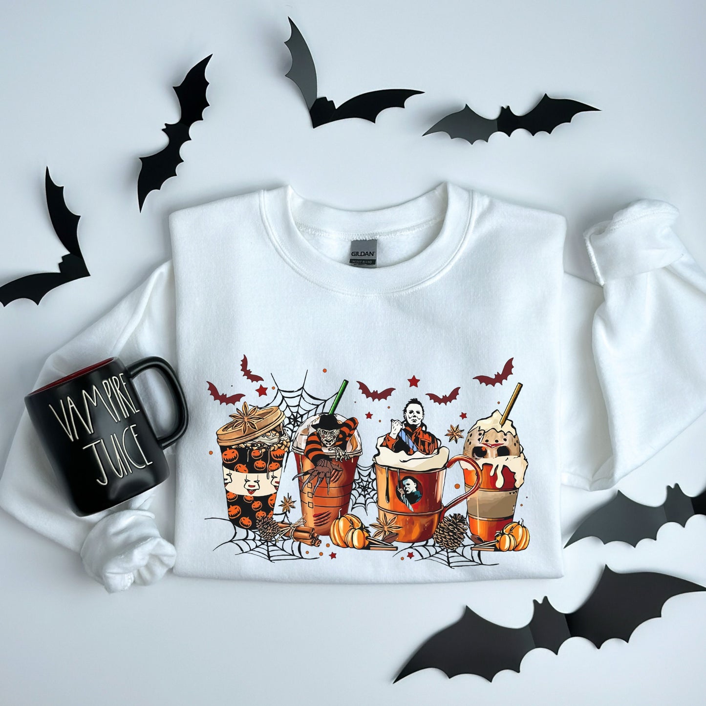 Horror Movie Coffee Cup Sweatshirt