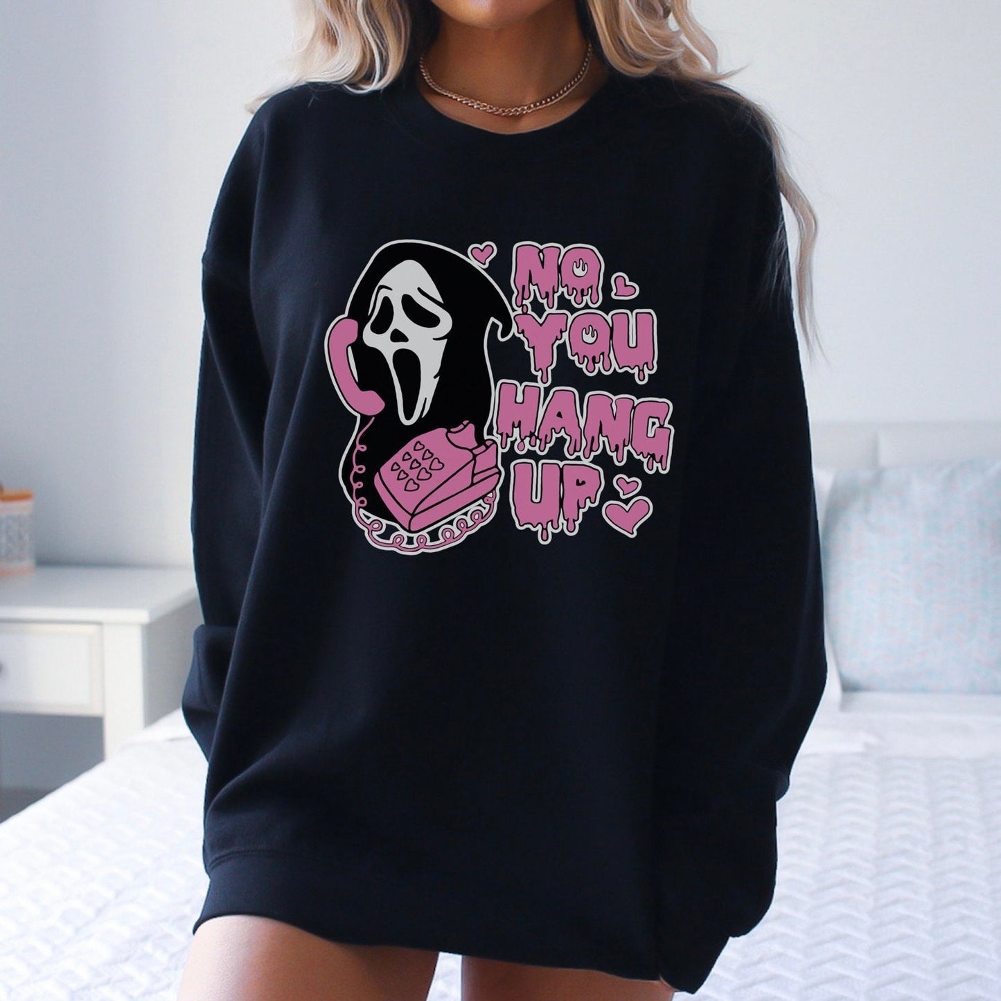 No You Hang Up Ghost Face Sweatshirt, Hoodie or T-Shirt