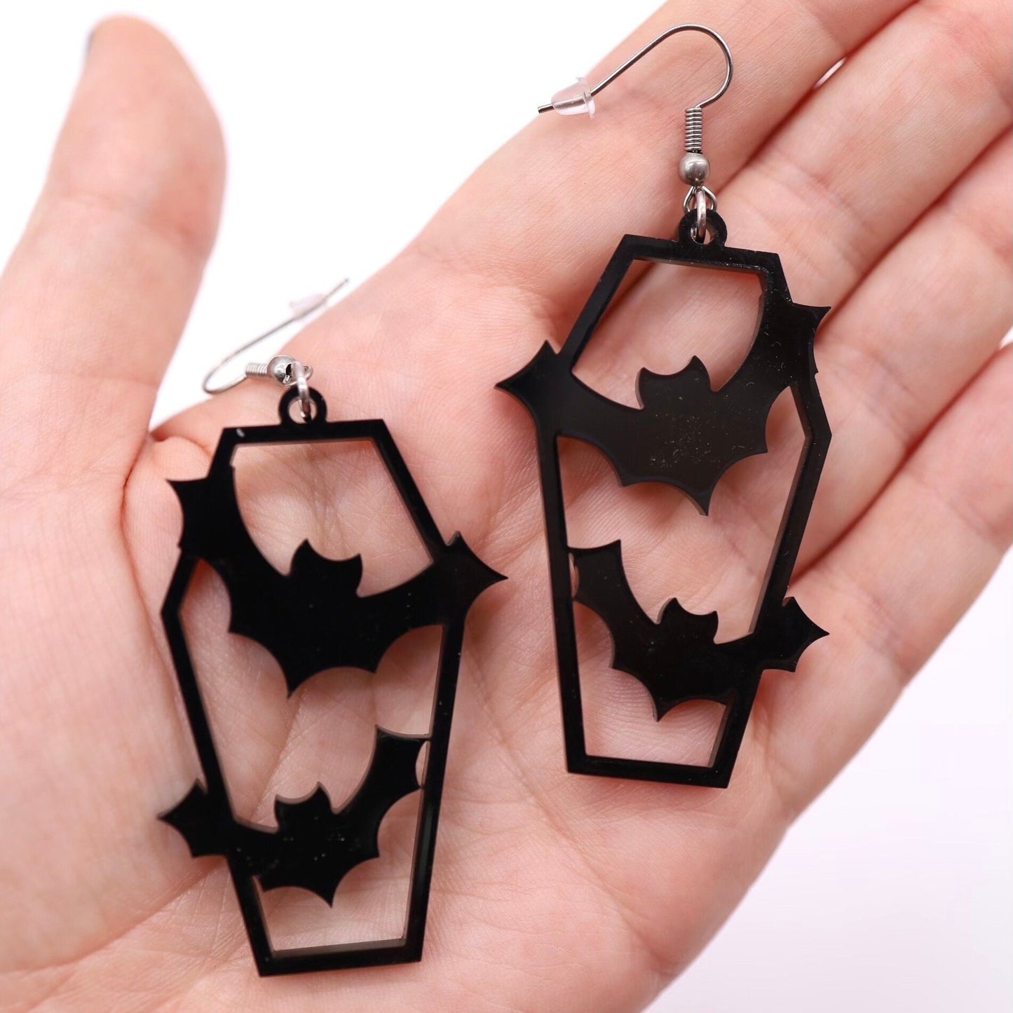 Coffin Bats Earrings