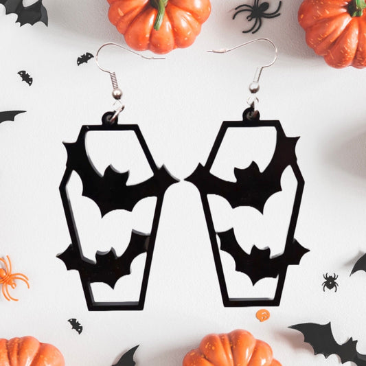 Coffin Bats Earrings